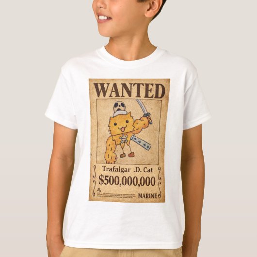 Trafalgar .D. Kat T-shirt (Voorkant)