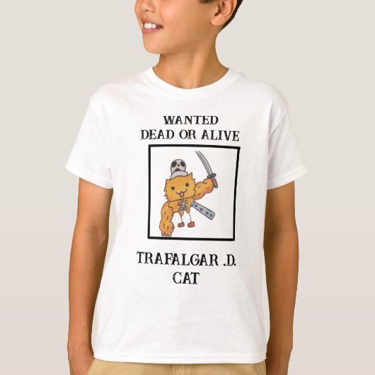Trafalgar .D. Kat T-shirt (Voorkant)