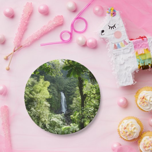 Trafalgar Herfsten Tropische regenwoufotografie Papieren Bordje (Feest)