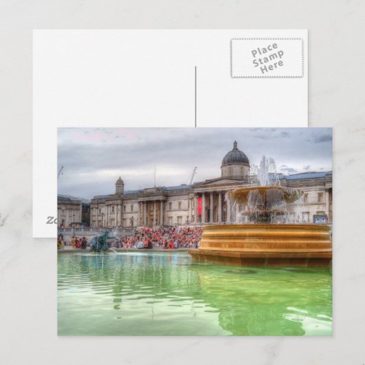 Trafalgar-plein Briefkaart (Voorkant / Achterkant)