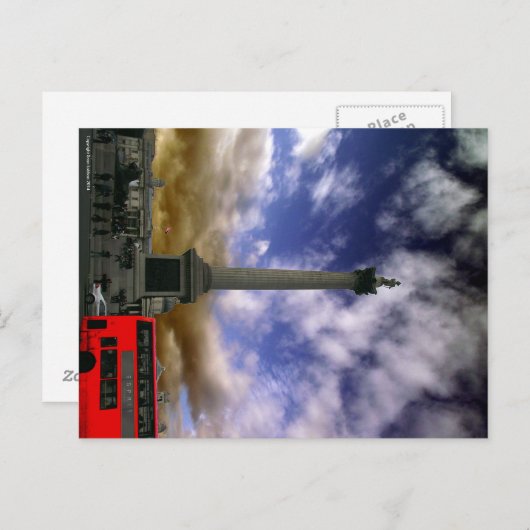 Trafalgar Square Briefkaart (Voorkant / Achterkant)