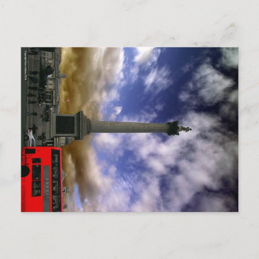 Trafalgar Square Briefkaart (Voorkant)