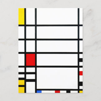 Trafalgar Square door Piet Mondriaan - Modern Art Briefkaart