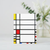 Trafalgar Square door Piet Mondriaan - Modern Art Briefkaart (Staand voorkant)