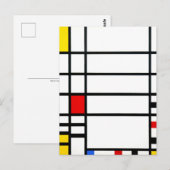 Trafalgar Square door Piet Mondriaan - Modern Art Briefkaart (Voorkant / Achterkant)