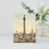 Trafalgar Square en National Gallery, Londen, Eng Briefkaart (Staand voorkant)
