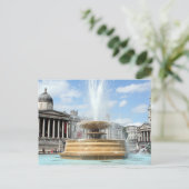 Trafalgar Square fontain London Briefkaart (Staand voorkant)