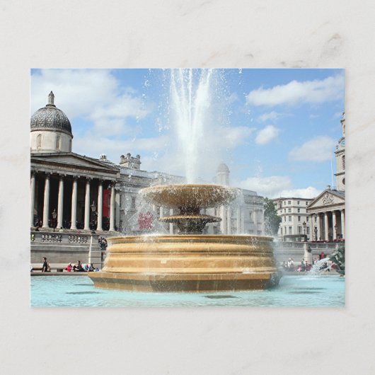 Trafalgar Square fontain London Briefkaart (Voorkant)