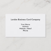 Trafalgar Square Fountain Visitekaartje (Achterkant)