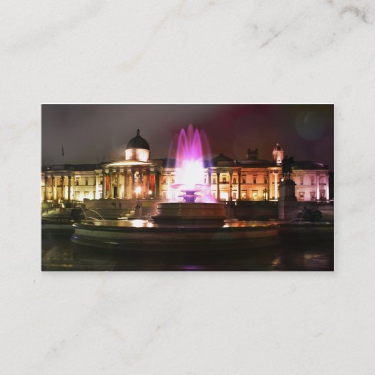 Trafalgar Square Fountain Visitekaartje (Voorkant)