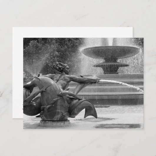Trafalgar Square Fountains, Londen Briefkaart (Voorkant / Achterkant)