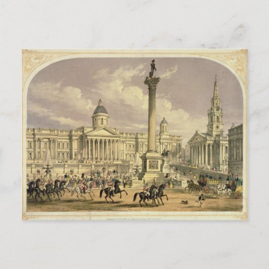 Trafalgar Square, gepubliceerd door Dickinson Briefkaart (Voorkant)