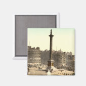 Trafalgar Square I, Londen, Engeland Magneet (Voorkant / Achterkant)