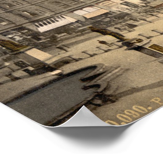 Trafalgar Square I, Londen, Engeland Poster (Hoek)