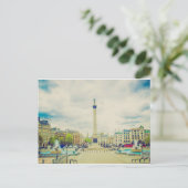 Trafalgar Square in London  Briefkaart (Staand voorkant)