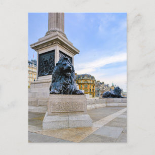 Trafalgar Square Lion, Londen, Verenigd Koninkrijk Briefkaart