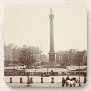 Trafalgar Square, Londen (foto sepia) Bier Onderzetter