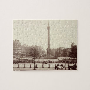 Trafalgar Square, Londen (foto sepia) Legpuzzel