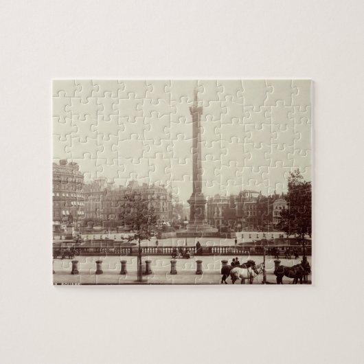 Trafalgar Square, Londen (foto sepia) Legpuzzel (Horizontaal)