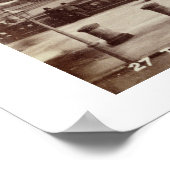 Trafalgar Square, Londen (foto sepia) Poster (Hoek)