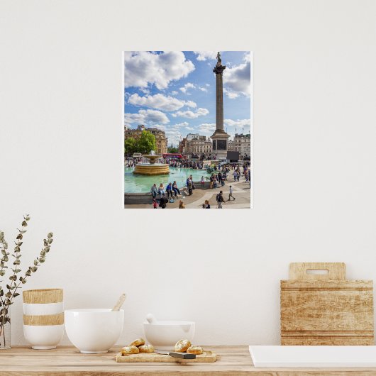 Trafalgar Square, Londen Poster (Keuken)