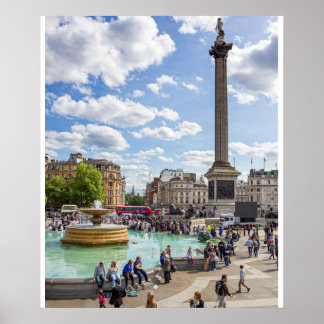 Trafalgar Square, Londen Poster