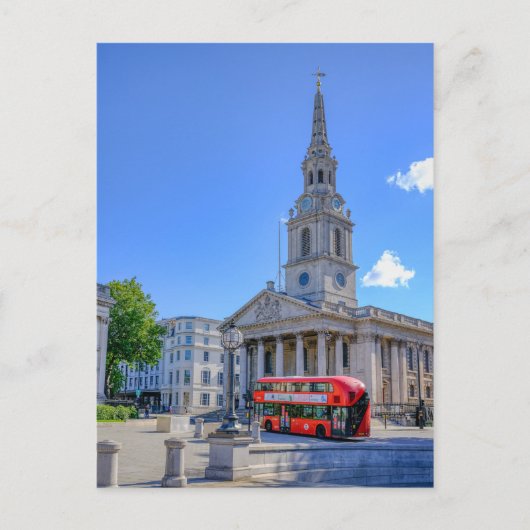 Trafalgar Square, Londen, Verenigd Koninkrijk Briefkaart (Voorkant)