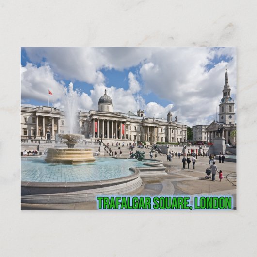 Trafalgar Square London Briefkaart (Voorkant)