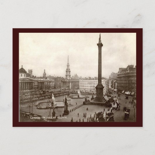 Trafalgar Square, London Briefkaart (Voorkant)