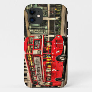 Trafalgar Square London Dubbeldekker Bus Case-Mate iPhone Case