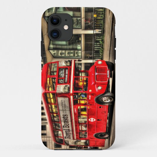 Trafalgar Square London Dubbeldekker Bus Case-Mate iPhone Case (Achterkant)
