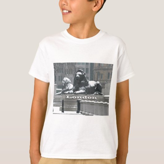 Trafalgar Square London - Snow T-shirt (Voorkant)
