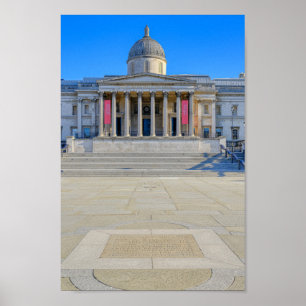 Trafalgar Square, London UK Briefkaart Poster
