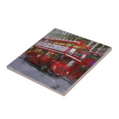 Trafalgar Square Red Double-decker Bus, Londen, Ve Tegeltje (Zijkant)