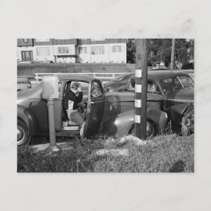 Traffic Accident, Los Angeles, 1951  Briefkaart