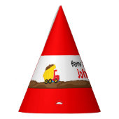 Traffic Cone Truck & Digger Verjaardag Feesthoedjes (Links)