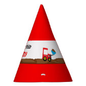Traffic Cone Truck & Digger Verjaardag Feesthoedjes (Rechts)