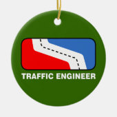 Traffic Engineer League Keramisch Ornament (Voorkant)