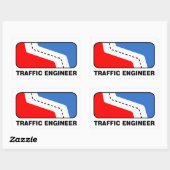 Traffic Engineer League Rechthoekige Sticker (Vel)