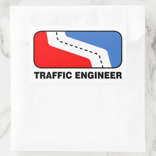 Traffic Engineer League Rechthoekige Sticker (Tas)