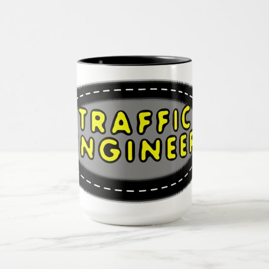 Traffic Engineer Oval Mok (Midden)