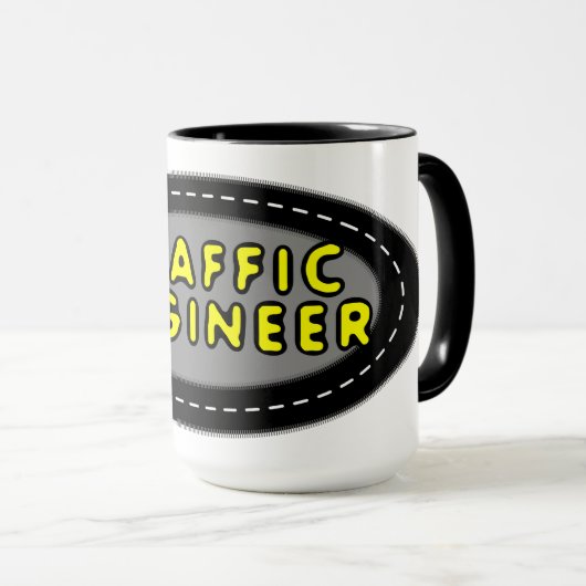 Traffic Engineer Oval Mok (Voorkant rechts)