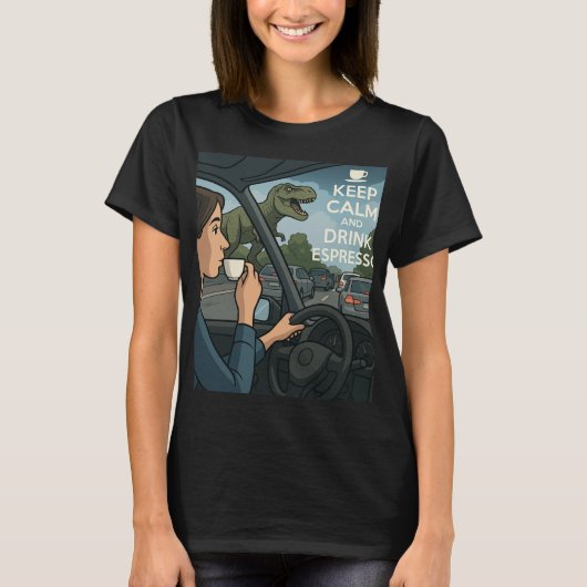 Traffic Jam Dino T-shirt (Voorkant)