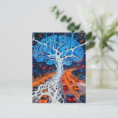 Traffic Jam in The Brain Surreal Briefkaart (Staand voorkant)