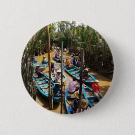 "Traffic Jam in Vietnam" Ronde Button 5,7 Cm