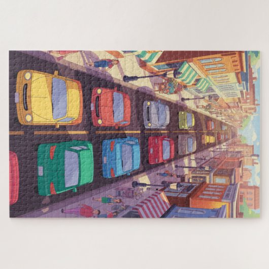 Traffic jam puzzle legpuzzel (Horizontaal)