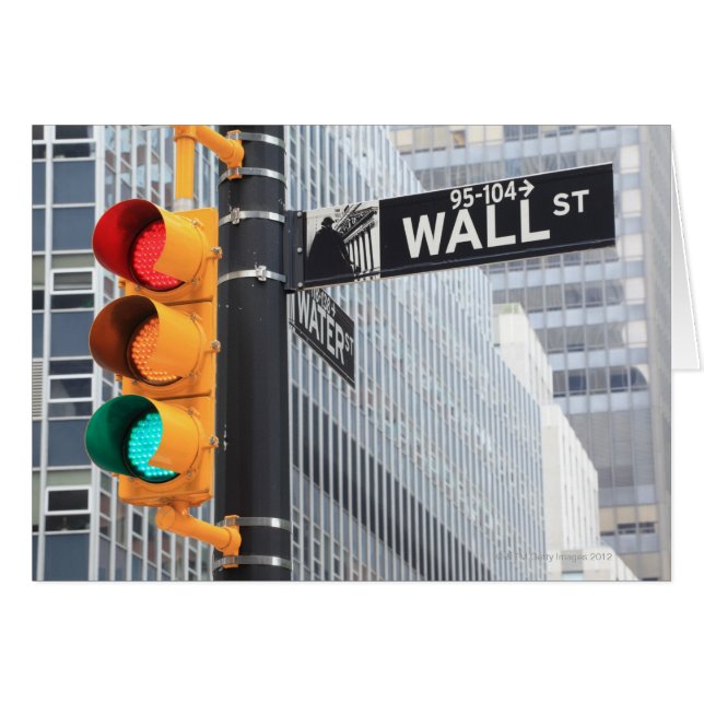 Traffic Light and Wall Street Sign (Voorkant Horizontaal)