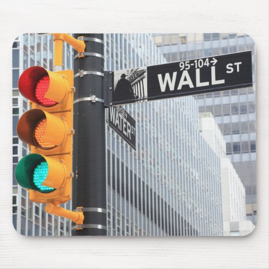 Traffic Light and Wall Street Sign Muismat (Voorkant)
