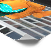 Traffic Light and Wall Street Sign Poster (Hoek)