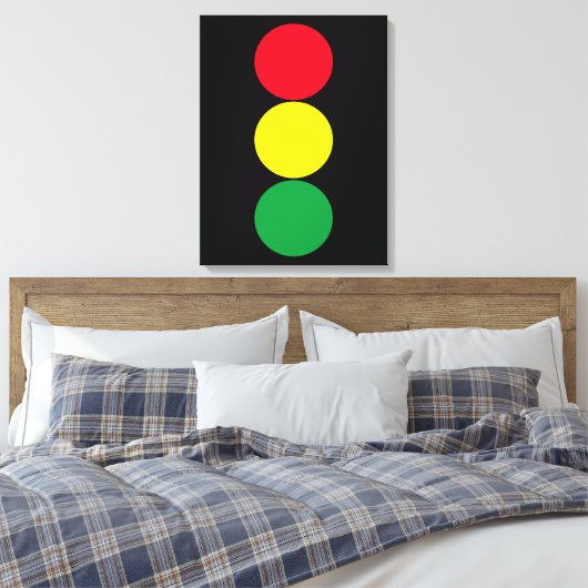 Traffic Light Canvas Afdruk (Insitu (Slaapkamer))